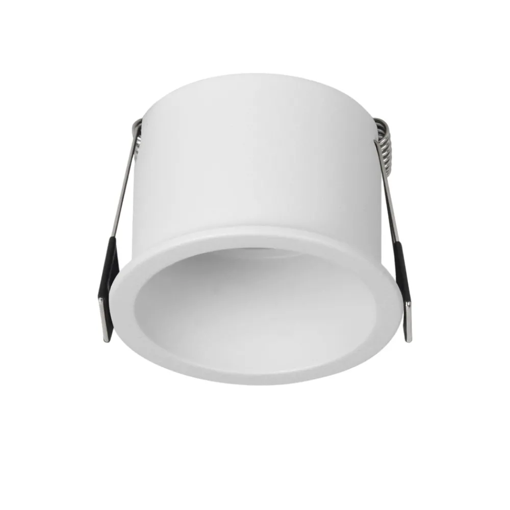 Faretti Da Incasso-Selezionato da Mazzolaluce Faretto bianco rotondo da incasso a soffitto in metallo