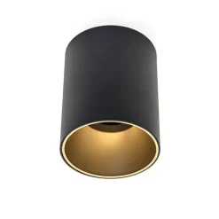 Faretti Da Soffitto-Selezionato da Mazzolaluce Faretto bicolore da soffitto nero oro