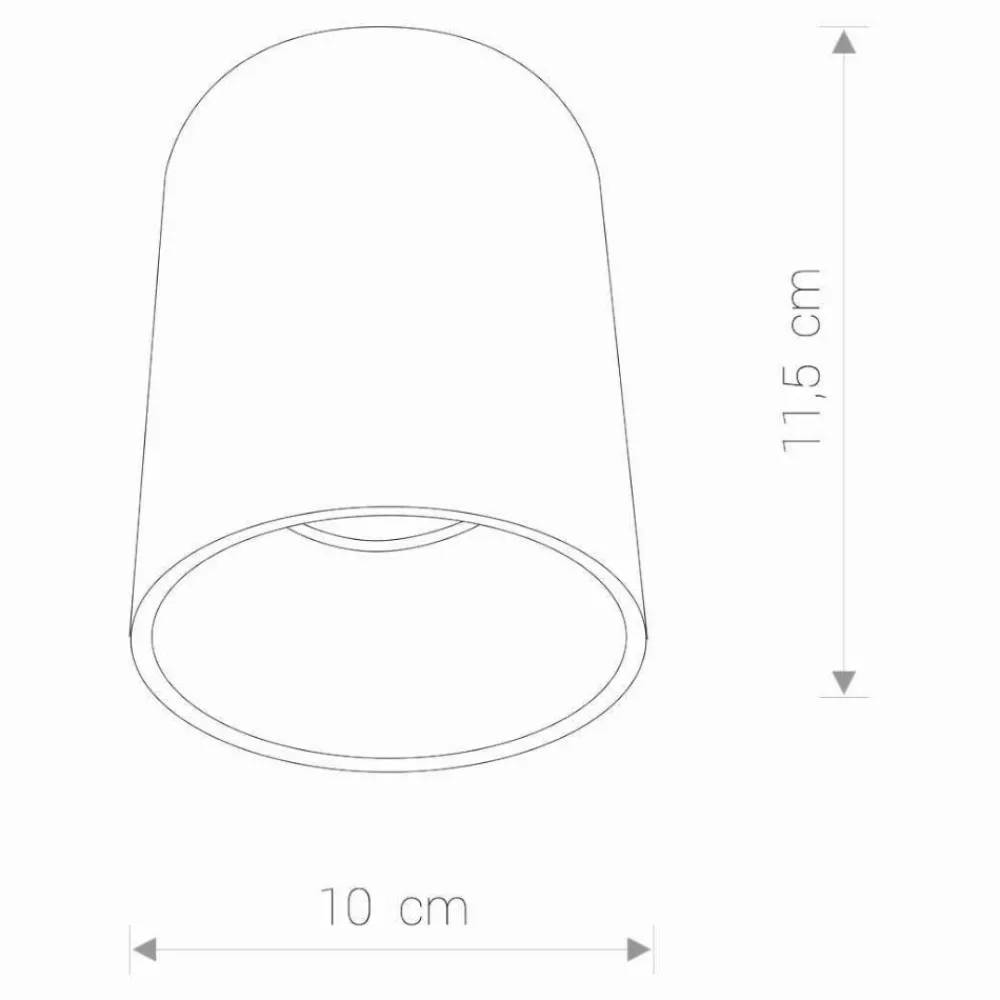 Faretti Da Soffitto-Selezionato da Mazzolaluce Faretto bicolore da soffitto nero oro