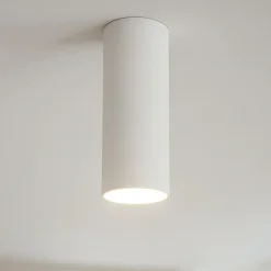 Faretti Da Soffitto-Selezionato da Mazzolaluce Faretto cilindrico bianco da soffitto