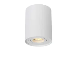 Faretti Da Soffitto-Selezionato da Mazzolaluce Faretto cilindro bianco da soffitto orientabile