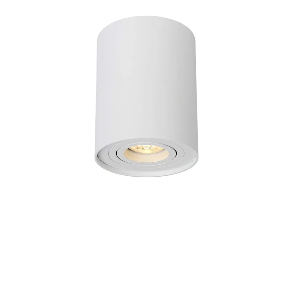 Faretti Da Soffitto-Selezionato da Mazzolaluce Faretto cilindro bianco da soffitto orientabile