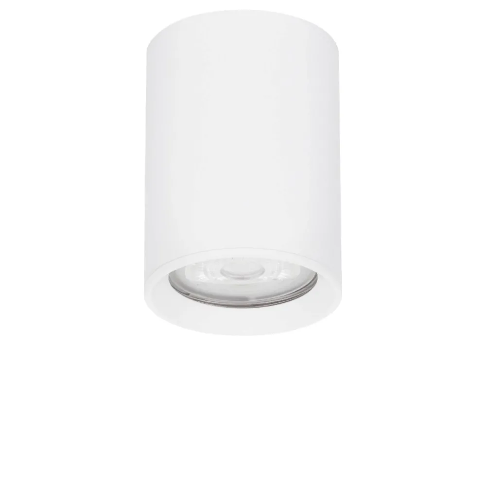Faretti Da Soffitto-Selezionato da Mazzolaluce Faretto cilindro bianco per interni da soffitto
