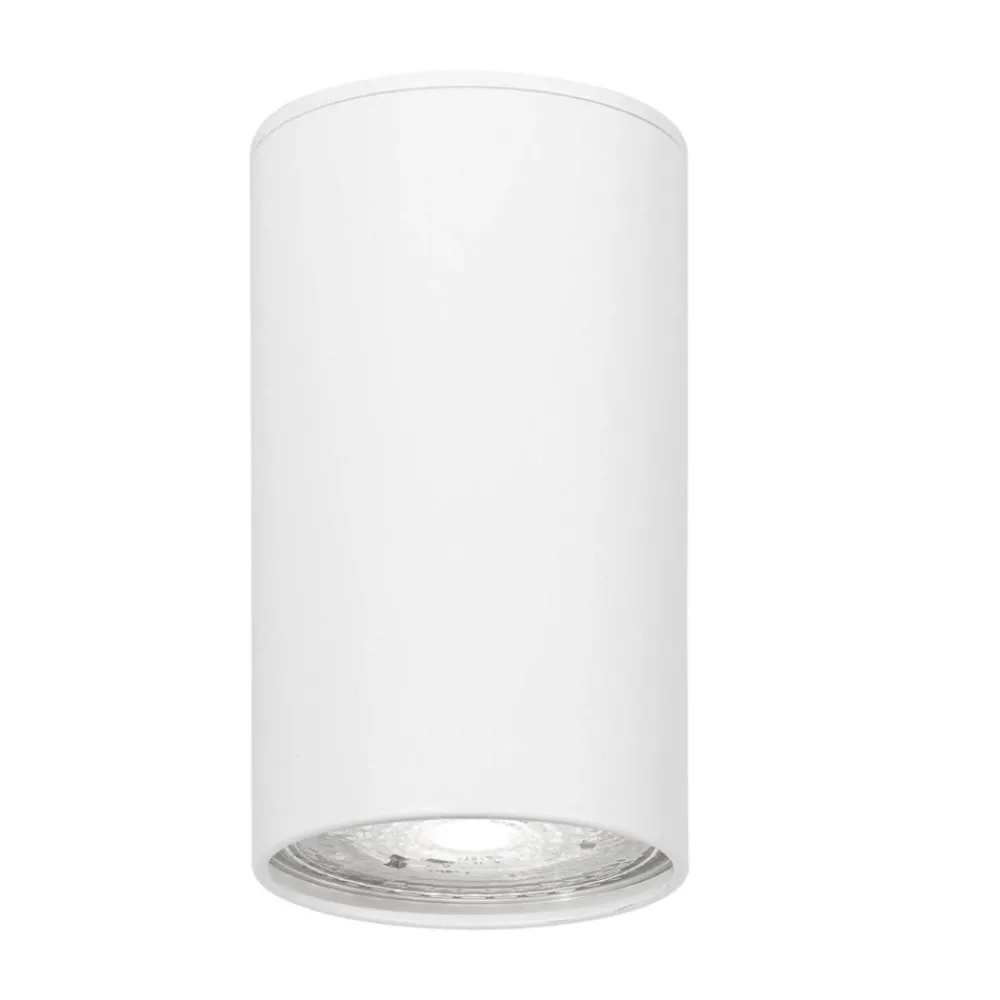 Faretti Da Soffitto-Selezionato da Mazzolaluce Faretto cilindro bianco sporgente da soffitto