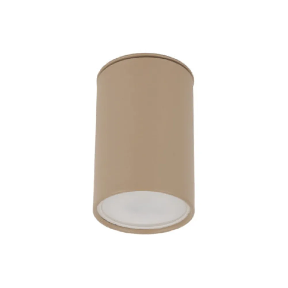 Faretti Da Soffitto-Selezionato da Mazzolaluce Faretto cilindro da soffitto colore sabbia