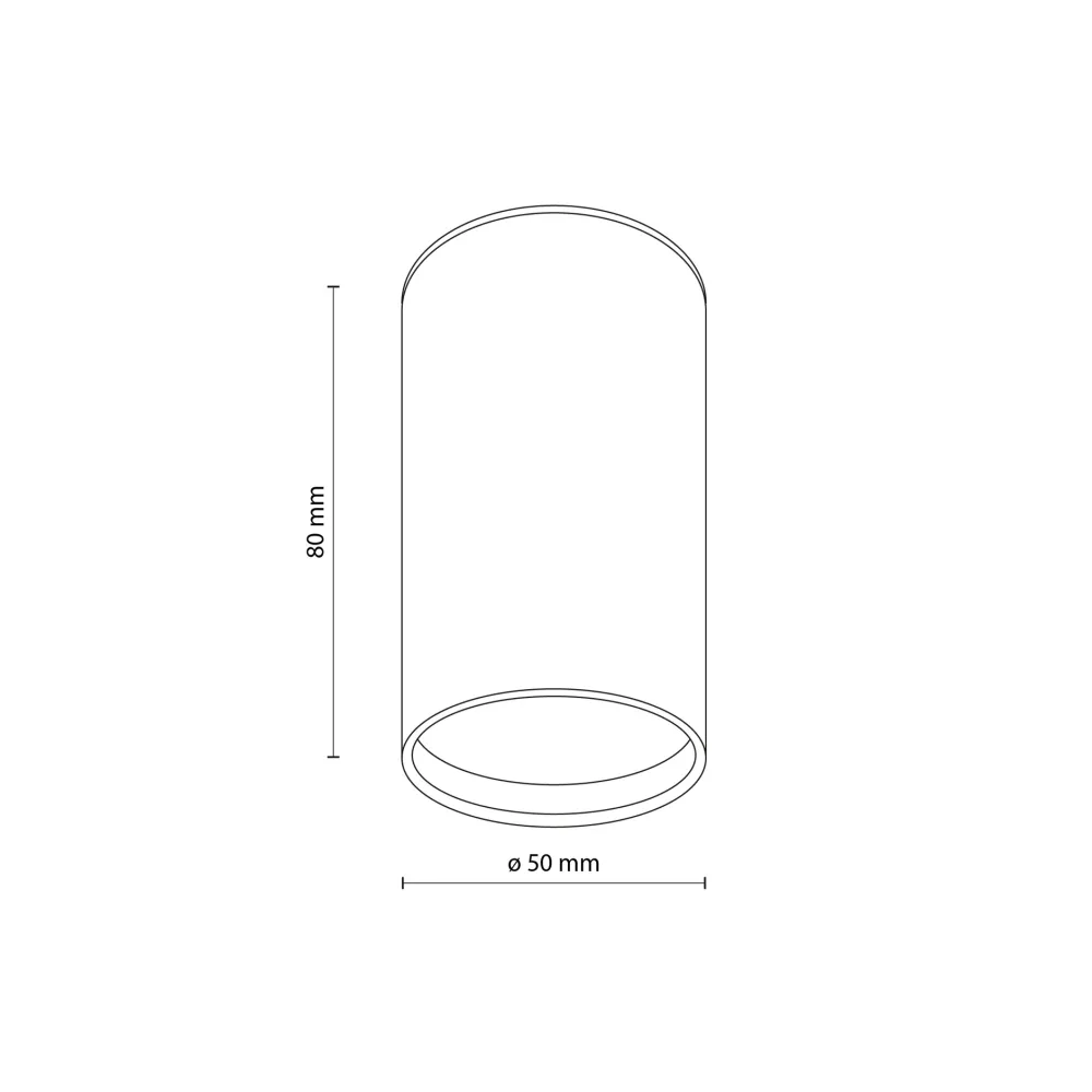 Faretti Da Soffitto-Selezionato da Mazzolaluce Faretto cilindro da soffitto colore sabbia