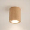Faretti Da Soffitto-Selezionato da Mazzolaluce Faretto cilindro da soffitto scandinavo in legno