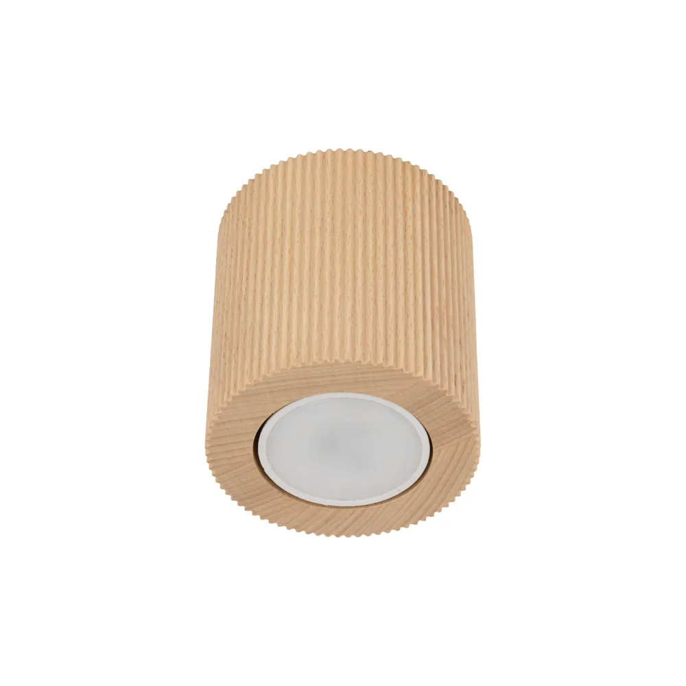 Faretti Da Soffitto-Selezionato da Mazzolaluce Faretto cilindro da soffitto scandinavo in legno
