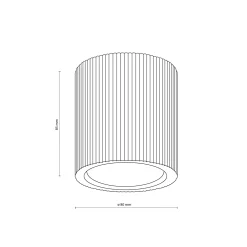 Faretti Da Soffitto-Selezionato da Mazzolaluce Faretto cilindro da soffitto scandinavo in legno