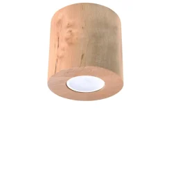 Faretti Da Soffitto-Selezionato da Mazzolaluce Faretto cilindro in legno da soffitto per interni