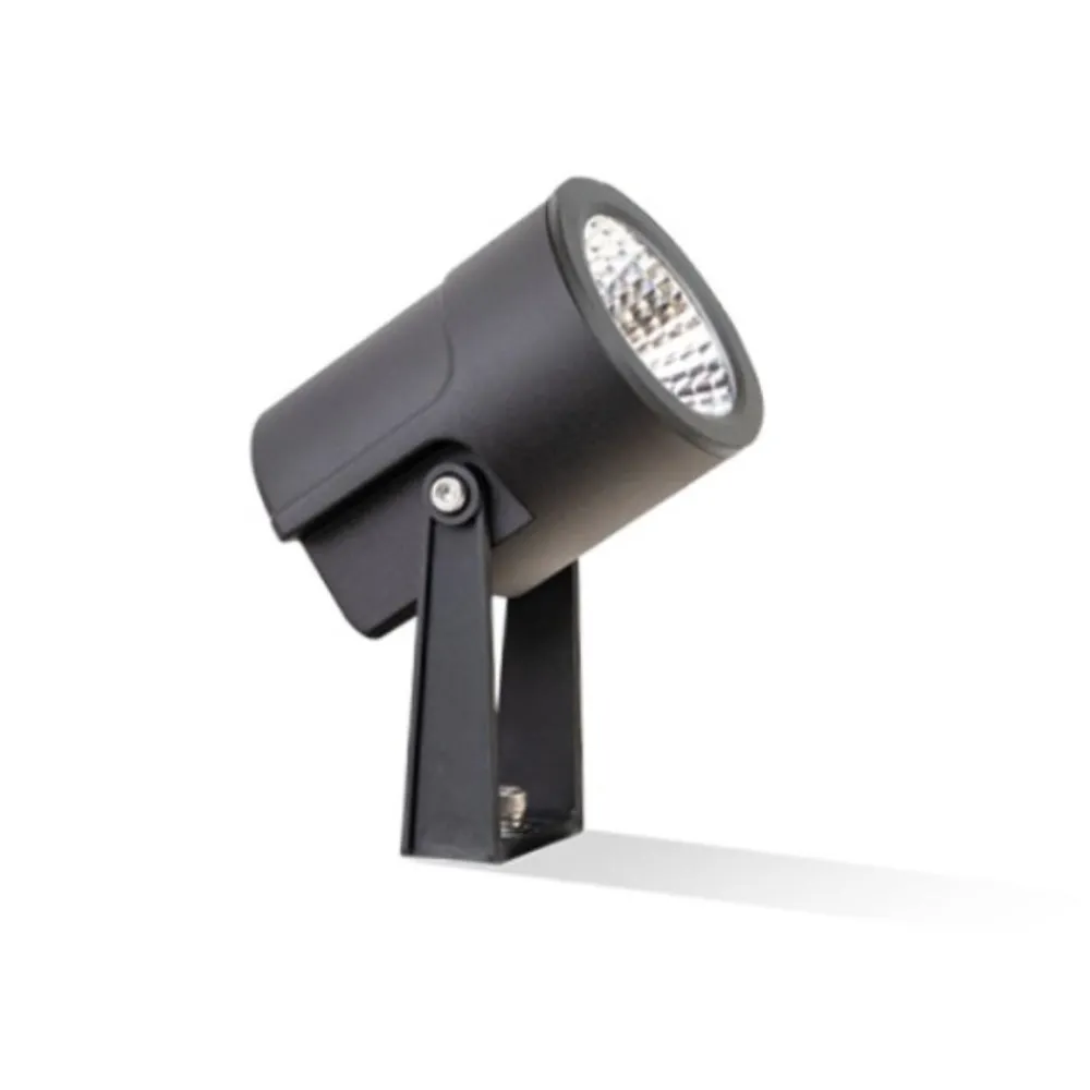 Faretti Da Esterno-Selezionato da Mazzolaluce Faretto con picchetto nero da esterno led 12w 4000k