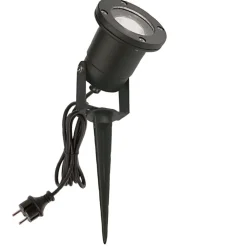 Faretti Da Esterno-Selezionato da Mazzolaluce Faretto con picchetto nero da giardino moderno orientabile