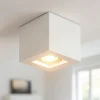 Faretti Da Soffitto-IsyLuce Faretto cubo da soffitto di gesso bianco