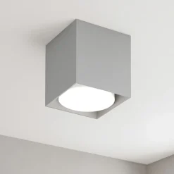 Faretti Da Soffitto-Top Light Faretto cubo da soffitto grigio toplight
