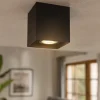Faretti Da Soffitto-Selezionato da Mazzolaluce Faretto cubo da soffitto nero quadrato