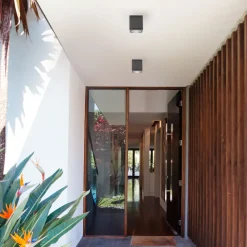 Faretti Da Esterno-Selezionato da Mazzolaluce Faretto cubo da soffitto per esterno antracite