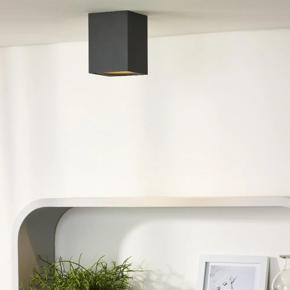 Faretti Da Soffitto-Selezionato da Mazzolaluce Faretto cubo da soffitto 4.5w 3000k dimmerabile grafite