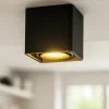 Faretti Da Soffitto-Selezionato da Mazzolaluce Faretto cubo nero oro orientabile da soffitto