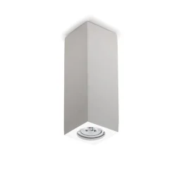 Faretti Da Soffitto-Selezionato da Mazzolaluce Faretto da cucina gesso cristaly quadrato bianco per soffitto