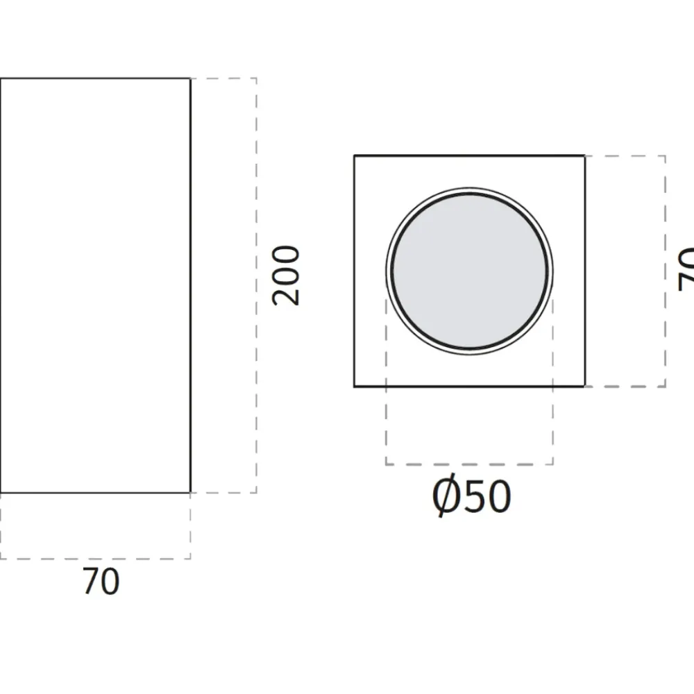 Faretti Da Soffitto-Selezionato da Mazzolaluce Faretto da cucina gesso cristaly quadrato bianco per soffitto