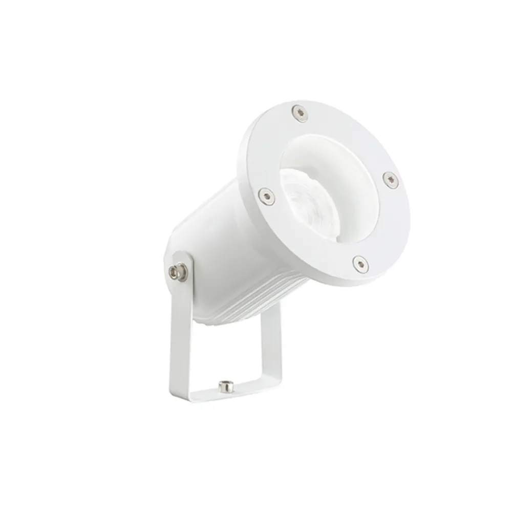 Faretti Da Esterno-IsyLuce Faretto da esterno a parete soffitto orientabile bianco