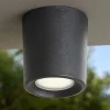 Faretti Da Esterno-Top Light Faretto da esterno a soffitto nero pisa