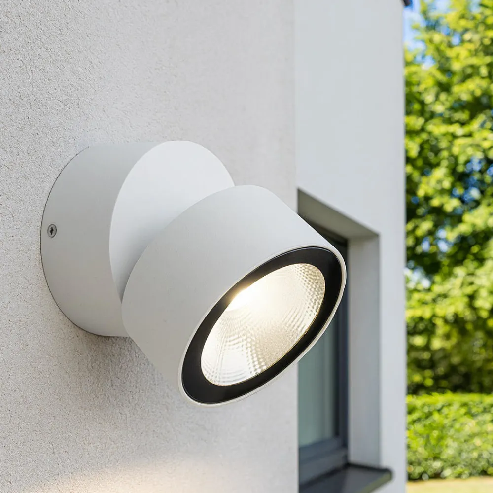 Faretti Da Esterno-Selezionato da Mazzolaluce Faretto da esterno bianco luce orientabile led 12w 4000k