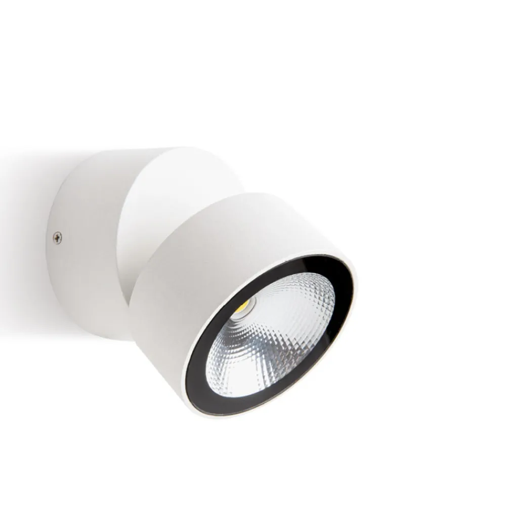 Faretti Da Esterno-Selezionato da Mazzolaluce Faretto da esterno bianco luce orientabile led 12w 4000k