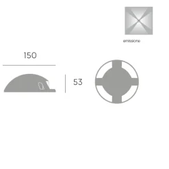 Faretti Da Esterno-Selezionato da Mazzolaluce Faretto da esterno calpestabile rotondo led 10w 3000k ip65
