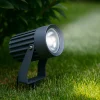 Faretti Da Esterno-Selezionato da Mazzolaluce Faretto da esterno con picchetto grigio moderno led 12w 4000k