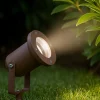Faretti Da Esterno-IsyLuce Faretto da esterno giardino orientabile marrone corten
