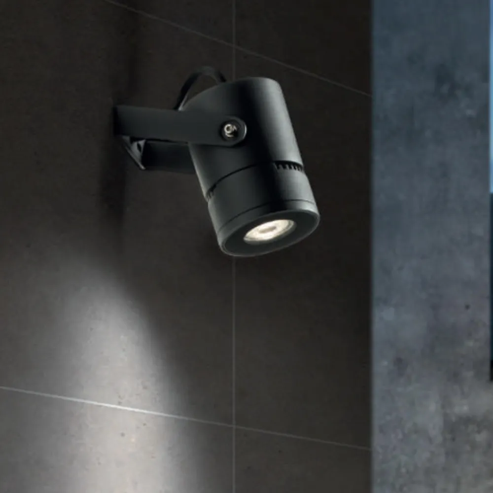 Faretti Da Esterno-Selezionato da Mazzolaluce Faretto da esterno grigio led 12w 4000k ottica 15