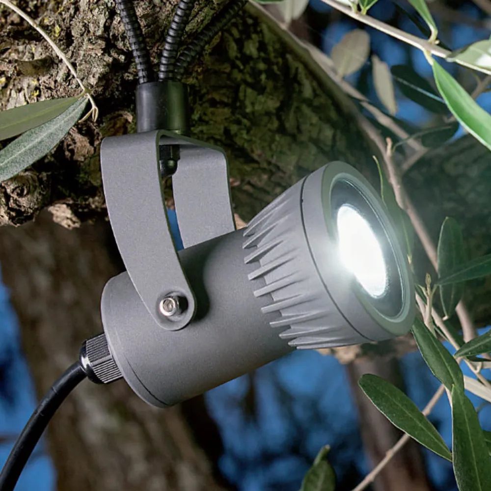 Faretti Da Esterno-Selezionato da Mazzolaluce Faretto da esterno grigio scuro led 6w 4000k ip65