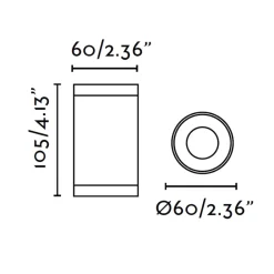 Faretti Da Esterno-Selezionato da Mazzolaluce Faretto da esterno led a soffitto ip44 cilindro bianco gu10 fp