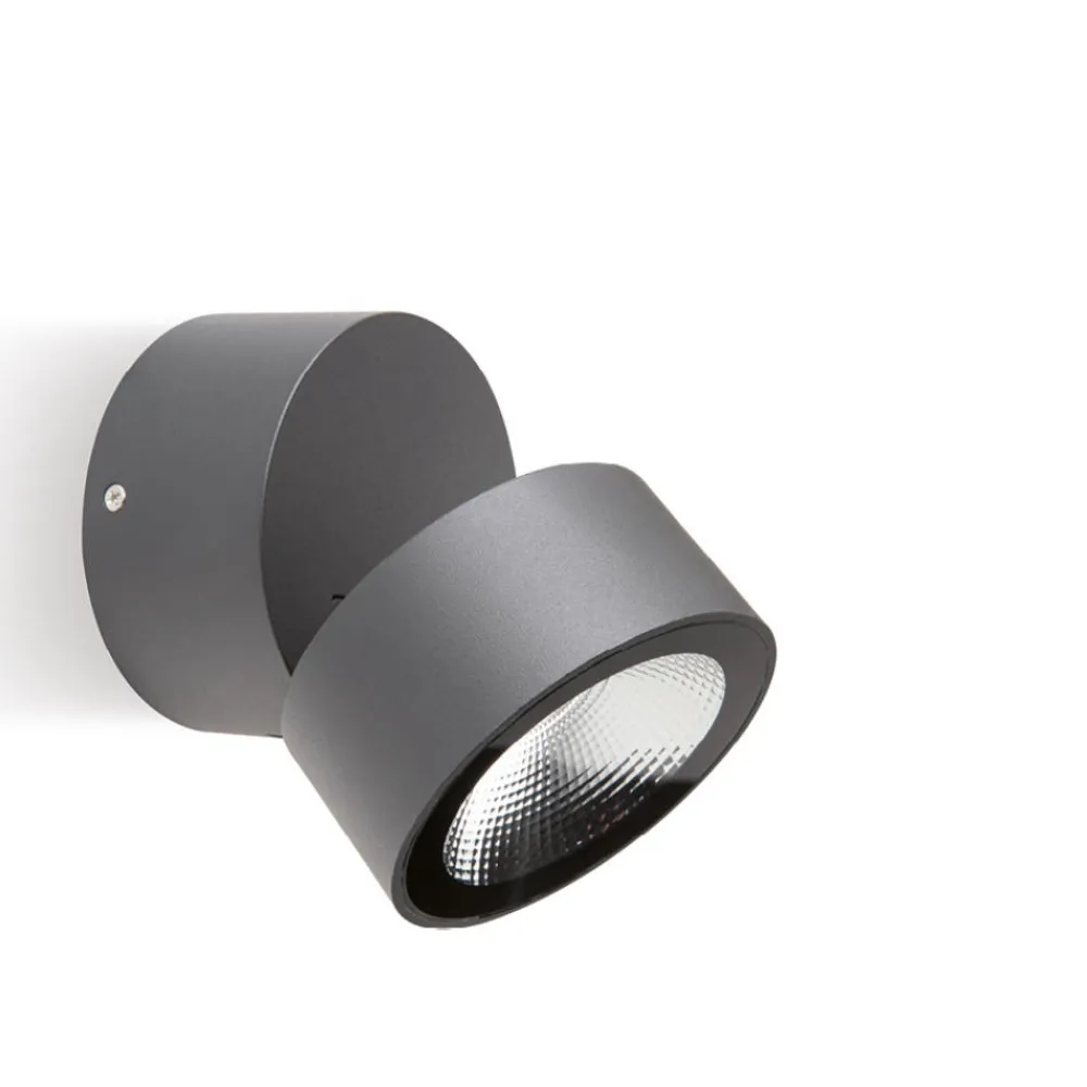 Faretti Da Esterno-Selezionato da Mazzolaluce Faretto da esterno led orientabile 3000k grafite ip54