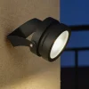 Faretti Da Esterno-Selezionato da Mazzolaluce Faretto da esterno nero led 9w 4000k ottica 24 ip65