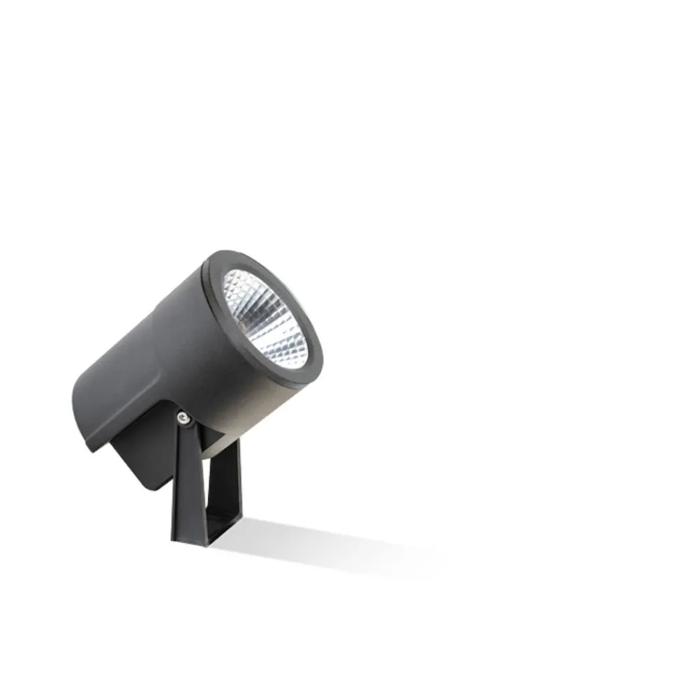 Faretti Da Esterno-Selezionato da Mazzolaluce Faretto da esterno nero 18w 3000k con picchetto ip65