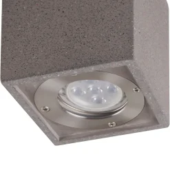 Faretti Da Esterno-Selezionato da Mazzolaluce Faretto da esterno per soffitto cubo in cemento
