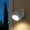 Faretti Da Esterno-Selezionato da Mazzolaluce Faretto da esterno quadrato bianco led 7w 4000k orientabile ip54