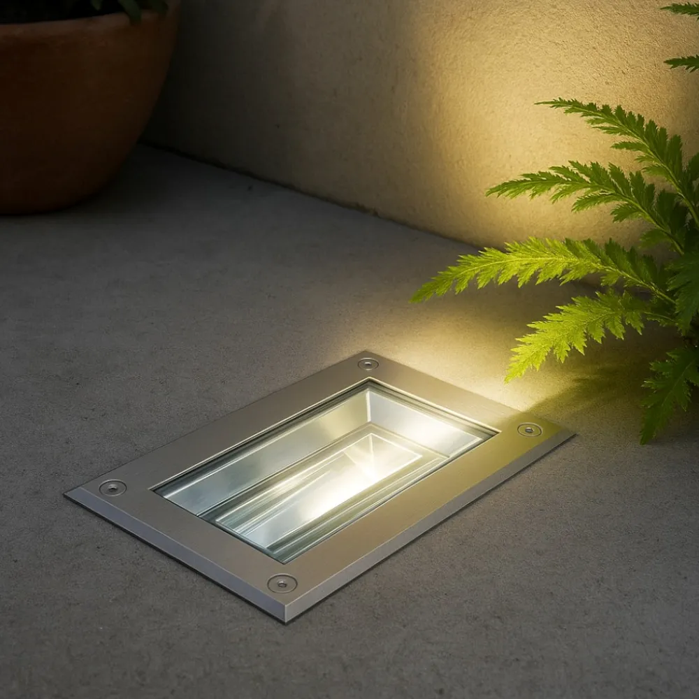 Faretti Da Esterno-Selezionato da Mazzolaluce Faretto da giardino a incasso calpestabile led 7w 4000k orientabile