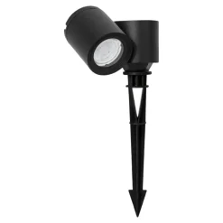 Faretti Da Esterno-Selezionato da Mazzolaluce Faretto da giardino con picchetto ip54 orientabile nero per esterno