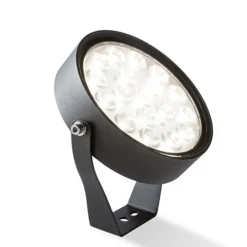 Faretti Da Esterno-Selezionato da Mazzolaluce Faretto da giardino grigio con picchetto moderno led 15w 4000k