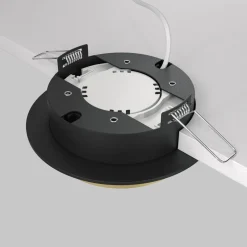 Faretti Da Incasso-Maytoni Faretto da incasso a soffito oro nero rotondo gx53 hoop