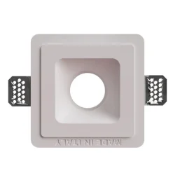 Faretti Da Incasso-Selezionato da Mazzolaluce Faretto da incasso a soffitto quadrato di gesso a scomparsa