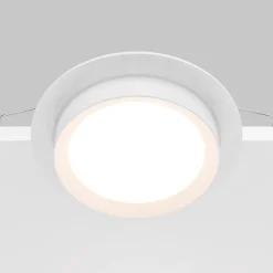 Faretti Da Incasso-Maytoni Faretto da incasso a soffitto hoop bianco rotondo gx53