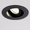Faretti Da Incasso-Selezionato da Mazzolaluce Faretto da incasso a soffitto nero rotondo orientabile fp