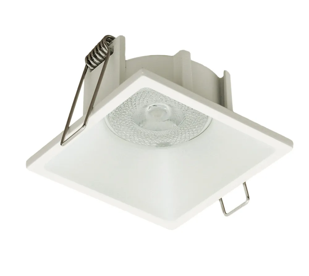 Faretti Da Incasso-Selezionato da Mazzolaluce Faretto da incasso a soffitto in metallo quadrato fp