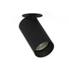 Faretti Da Incasso-Selezionato da Mazzolaluce Faretto da incasso a soffitto cilindro nero orientabile