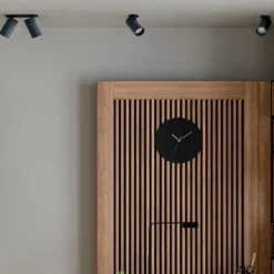 Faretti Da Incasso-Selezionato da Mazzolaluce Faretto da incasso a soffitto cilindro nero orientabile
