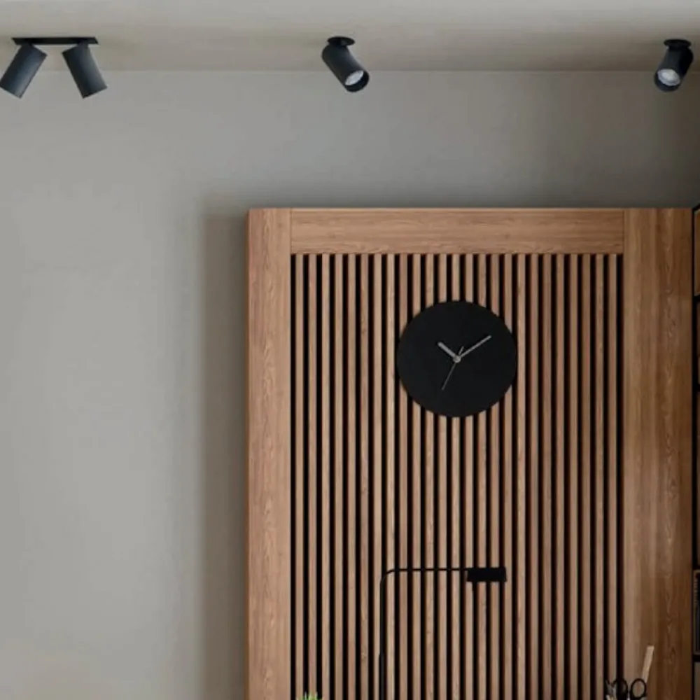Faretti Da Incasso-Selezionato da Mazzolaluce Faretto da incasso a soffitto cilindro nero orientabile
